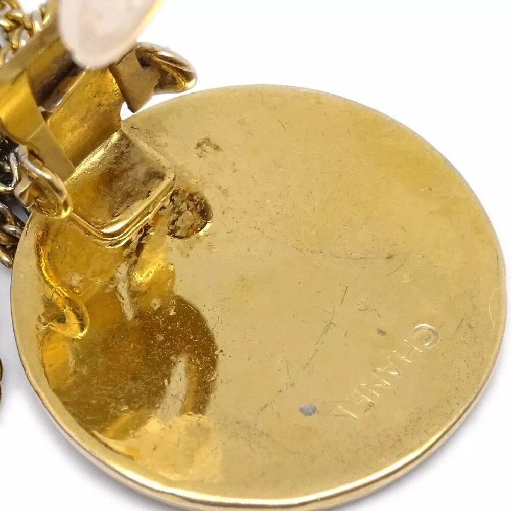 Chanel Gold Bag Dangle Earrings Clip-On - Picture 4 of 5